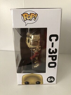 Funko Pop Star Wars C-3PO 64 Metallic - Édition Limitée Barnes & Noble - 2015 - Neuf