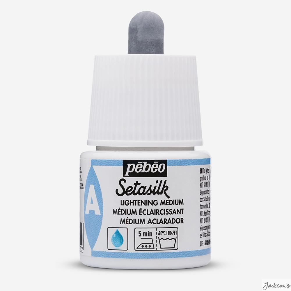 Pebeo Setasilk Medium Lightening 45ml Fabric Paint Additive For Silk