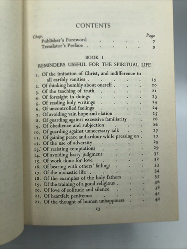 Imitation of Christ Hardcover Book, by Thomas À Kempis 1950 - Free Shipping - Picture 11 of 13
