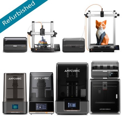 【Refurbished】FDM LCD 3D Printers ANYCUBIC Kobra 3 /Kobra 2/Mono Series Resin Lot