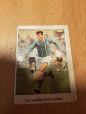 SB heinerle Karta kolekcjonerska Piłka nożna lata 60. JUST FONTAINE Stade Reims, Knick