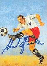 Uwe Seeler + UH Nationalspieler HSV original signiert Autogrammkarte DFB 6431 J