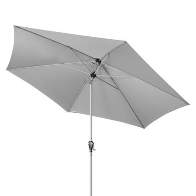 doppler Sonnenschirm mir Kurbel ACTIVE Auto Tilt 320 cm Ø Marktschirm Hellgrau