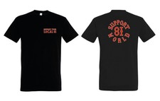 Hells Angels Support 81 T-Shirt, "SUPPORT 81 WORLD", NEUF Noir