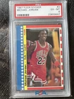 1987 Fleer Basketball Sticker #2 Michael Jordan PSA 6 2nd Year Card-Undergraded!