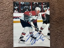 Philadelphia Flyers Shjon Podein autographed 8x10 licensed color photo