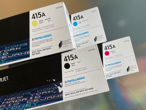 HP 415A leer Tonerkassette W2030A black W2031A cyan W2032A Yellow W2033A magenta
