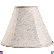 GO SO Elegant Beige Bell Lamp Shade for Table Lamps - 5.9x13.4x10.6 Inch - Linen