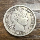 1898 Barber Dime Actual Dime Excellent Condition And Nicely Priced