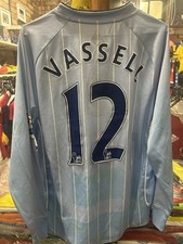  match issued football shirt Darius vassell Manchester City signed man worn 