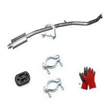 Mittelschalldämpfer Auspuff für Peugeot 206 CC Coupe/Cabrio 1.6i -16V +Anbausatz