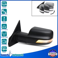 For 2019-2024 Ram 1500 Black Mirrorspower Fold Heated Bsm Turn Signal Lr