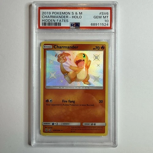 Charmander SV6/SV94 Hidden Fates Shiny Vault 2019 Pokemon TCG Sun & Moon PSA 10