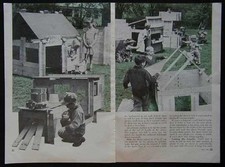 Playhouse Planks large Lincoln Logs 1953 How-To build PLANS