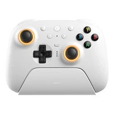 8BitDo Ultimate 2 Bluetooth Controller with Hall Effects + Charging Dock - White