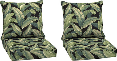 Arden Outdoor Deep Seat Cushion Set (2-Pack), 24 in X 24 In, Weather-Proof, Rain