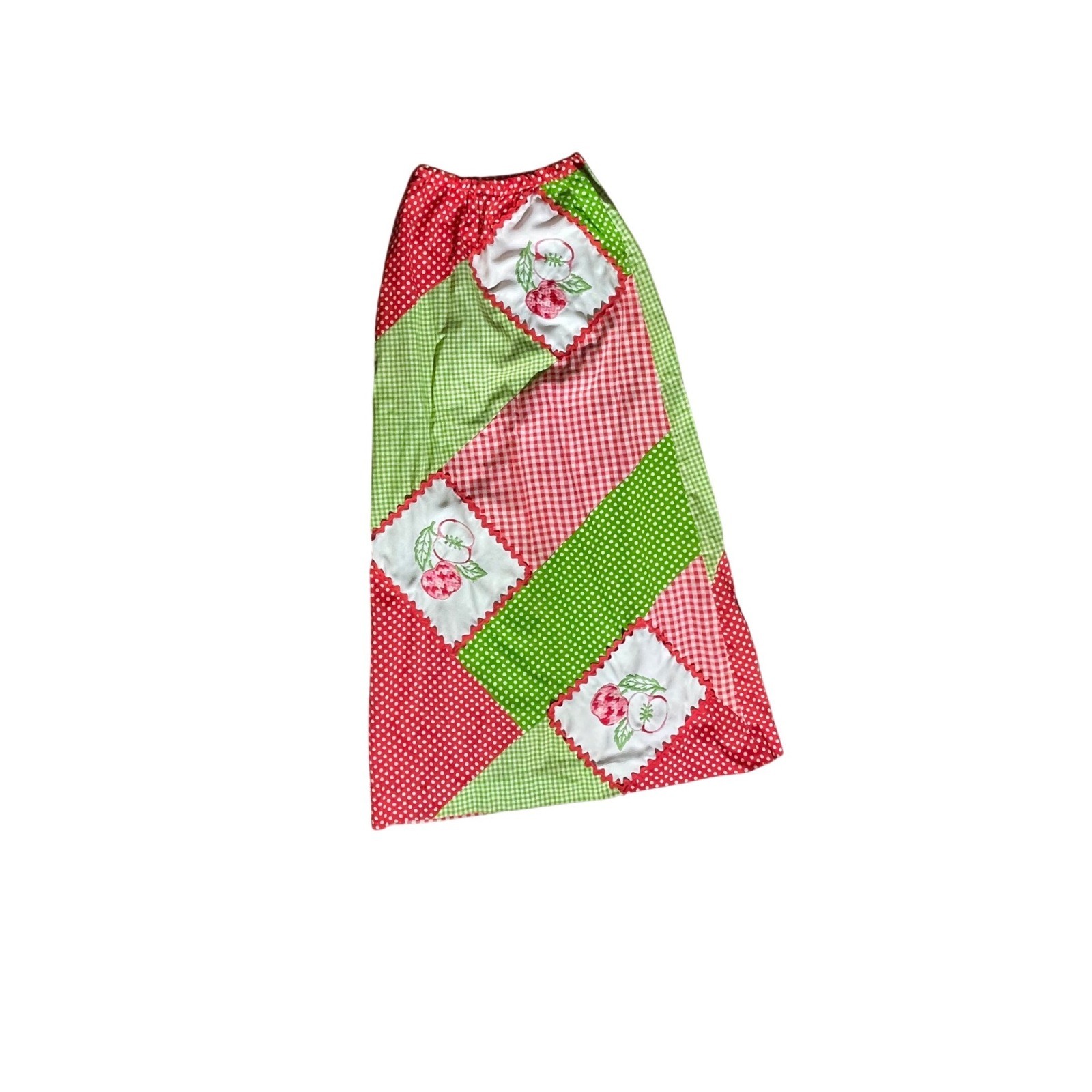 Mitch Robert Cottage core  Patchwork Maxi Skirt R… - image 1