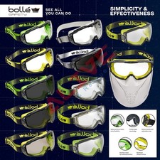 Bolle Safety Goggles Fit Over Spectacles Glasses Eye Protection Various Type NEW