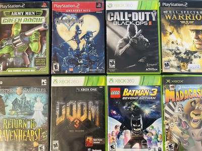 30 RANDOM Video Game Lot : XBOX 360,XBOX ONE, PS1,PS2,PS3,PS4,Wii