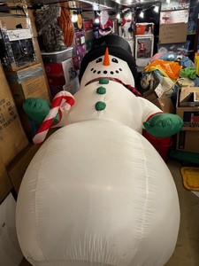 Gemmy Air Blown Inflatable 10ft Snowman Christmas Decoration