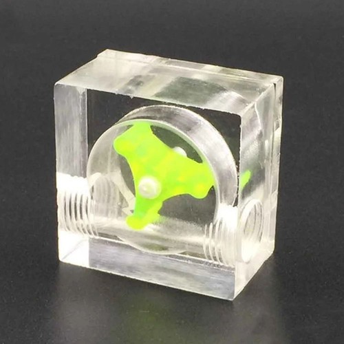 Acrylic 2 Way G1/4 Thread PC flow meter Office Measuring Tools Flow Meter - Afbeelding 10 van 16