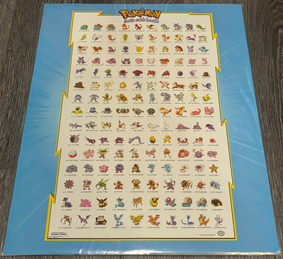 Vintage 90 s Scorpio Pokemon Gotta Catch 'Em All 16 x20  Poster 1998 SEALED!!