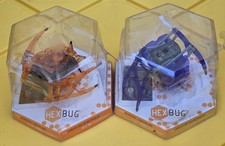 . Two HexBug Inchworm Micro Robotic Creatures 2010 Innovation Blue & Orange B05