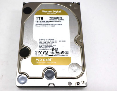Western Digital Gold WD1005FBYZ 1TB 7200 RPM 3.5'' SATA 6Gb/s Hard Drive HDD