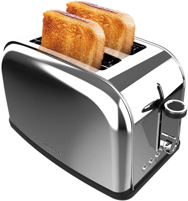 Tostapane Verticale 2 Slot Brevi Toastin' Time 850 Inox Lite. 850 W, 2 Fette Di 
