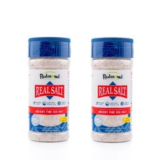 Real Sea Salt - Natural Unrefined Gluten Free Fine, 10 Ounce Shaker 2 Pack 