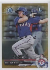 2017 Bowman Draft Chrome Gold Refractor 44/50 Matthew Whatley #BDC-121 3q5