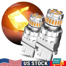 Auxito 2x 3157 3156 Amber Yellow Led Turn Signal Parking Light Bulb Error Free D
