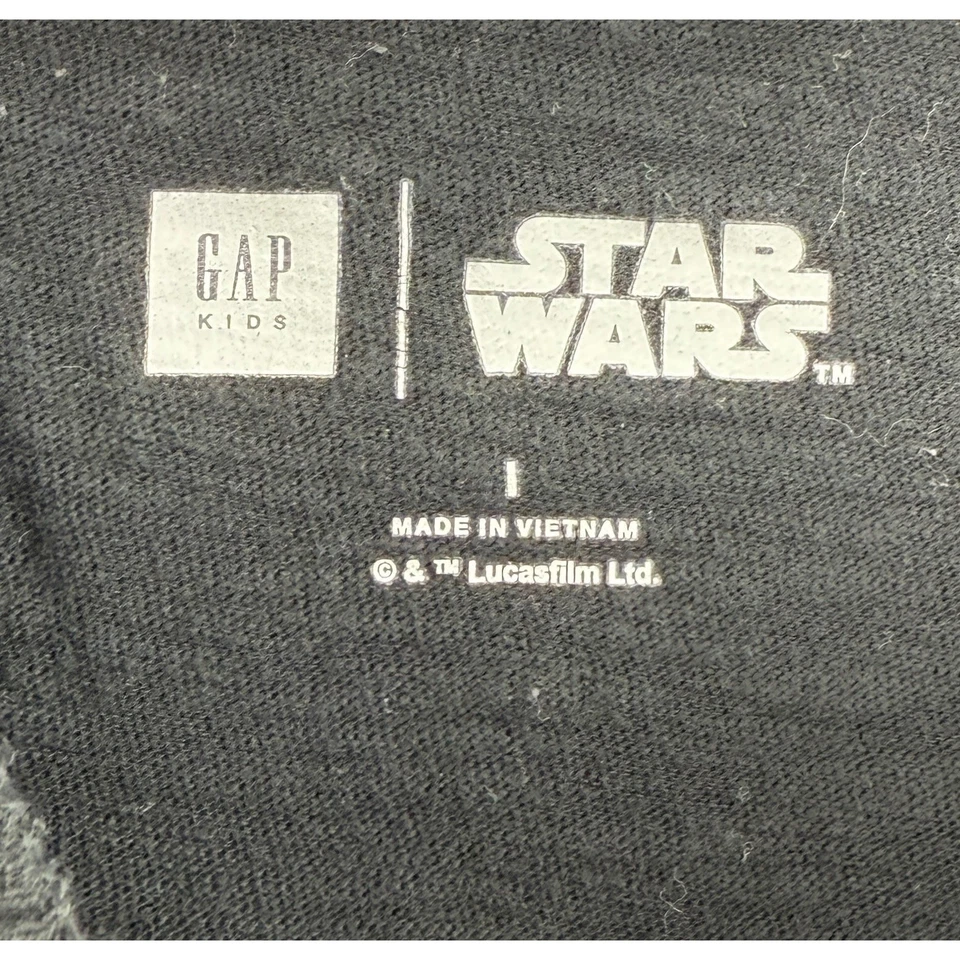 Camiseta GAP Kids Star Wars 40 Aniversario Gráfica Negra Talla L Foto 4 de 4