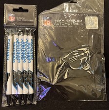 Carolina Panthers NFL Team Emblem Auto Decal Sticker 5 Pack Ballpoint Pens