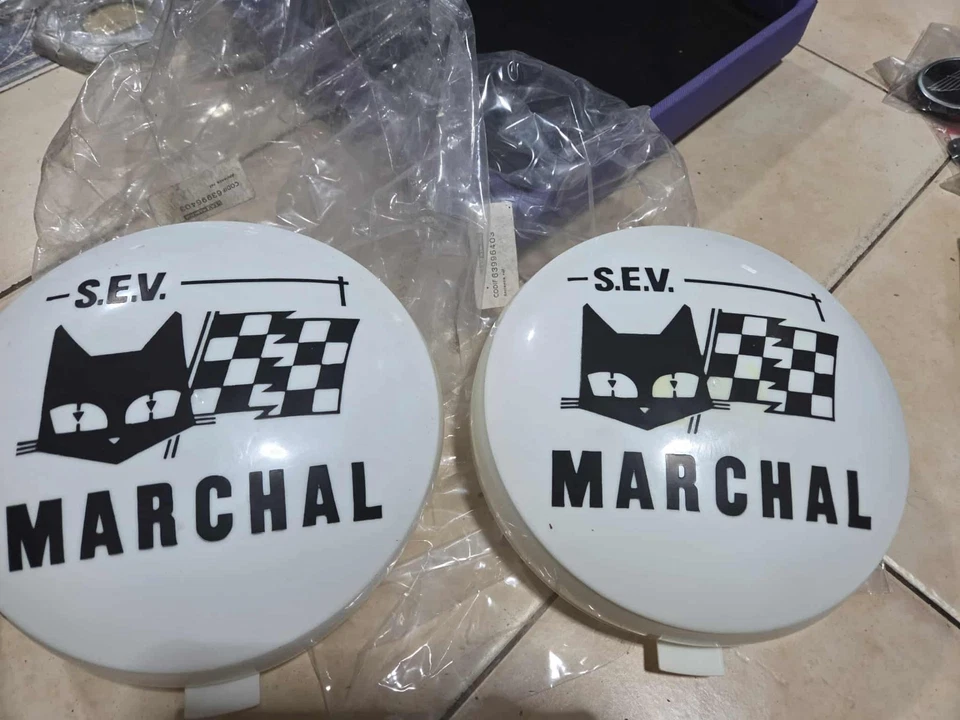 Driving Fog Light Cover S.E.V. Marchal 702 709 722 902 909 Original Nos 2 pcs - Image 2 of 4