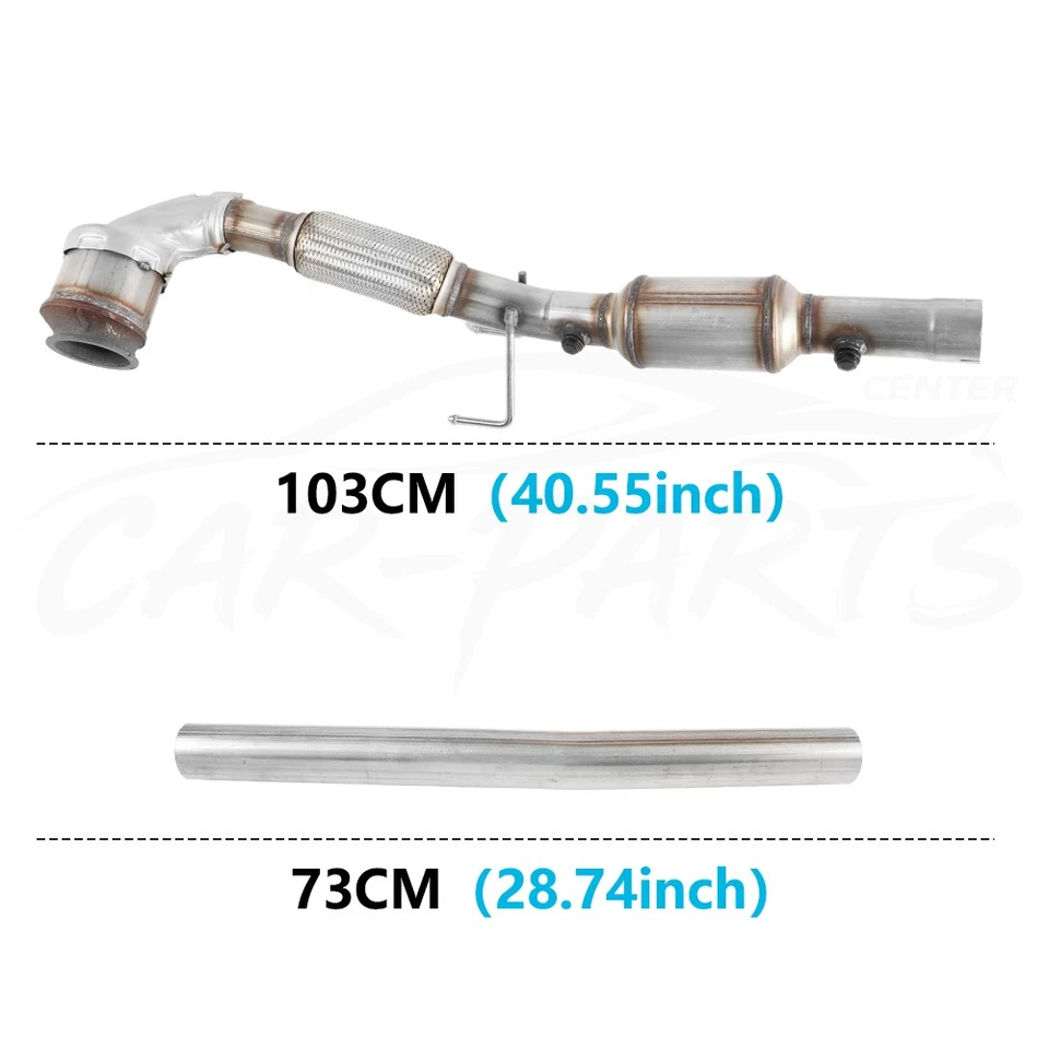 For Volkswagen Passat 1.8L 2014 2015 2016 2017 Catalytic Converter Flex Pipe Foto 2 de 4