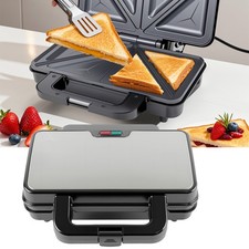 Deep Fill Press Panini Grill Sandwich Toaster Maker 180° Fold-Out 1000W Power UK