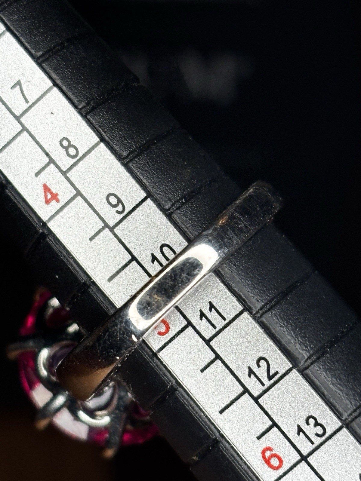 Sterling 8mm Lab Created Ruby Size 5 - image 4