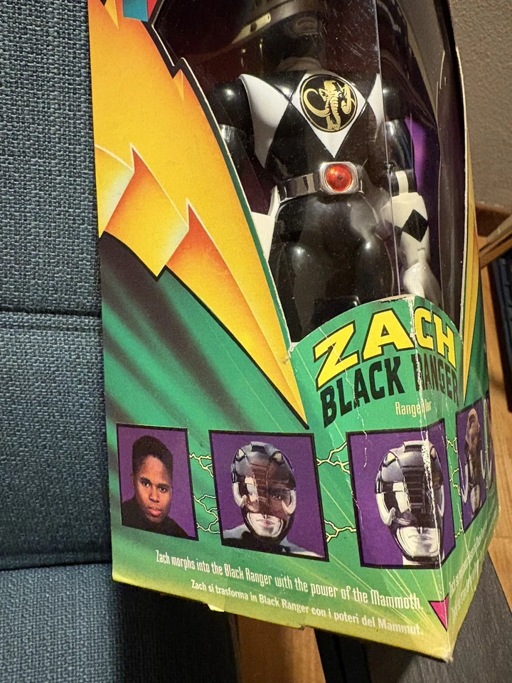 BANDAI MIGHTY MORPHIN' POWER RANGERS - 1993 Black Ranger Sigillata - Immagine 4 di 4