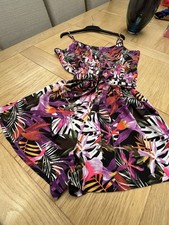 Tropical Pattern Playsuit/Beach Cover-up Size 18 Excellent Condition