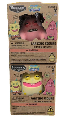 Spongebob Squarepants & Patrick Farting Fuggler Series 2 Sensor-Activated Figure