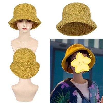 Zoey Yellow Fisherman Hat Cosplay Cap Halloween Carnival Costume Accessories