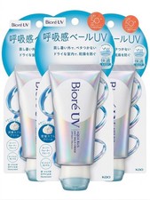 x3 Biore UV Aqua Rich Airy Hold Cream SPF50 PA   70g Set Japan 2026 NEW