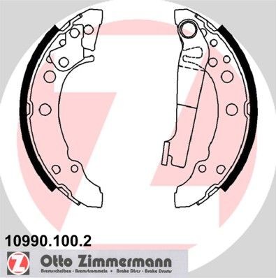 Zimmermann Bremsbackensatz 10990.100.2 FüR Audi VW Seat-image