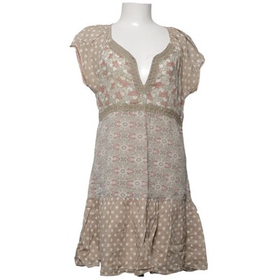 Hunkydory, Kleid, Größe: M, Beige/Mehrfarbig, Baumwolle, Print, Damen #EsJ