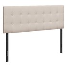 I 6004Q Bed, Headboard Only, Queen Size, Bedroom, Upholstered, Linen Look, Be...