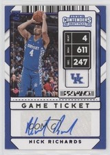 2020 Panini Contenders Draft Picks Game Ticket Purple /99 Nick Richards #90 fm0