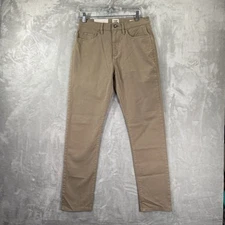 Flint & Tinder Pants mens 29x29 Tapered Fit Huckberry Chino Flat Front Brown NWT