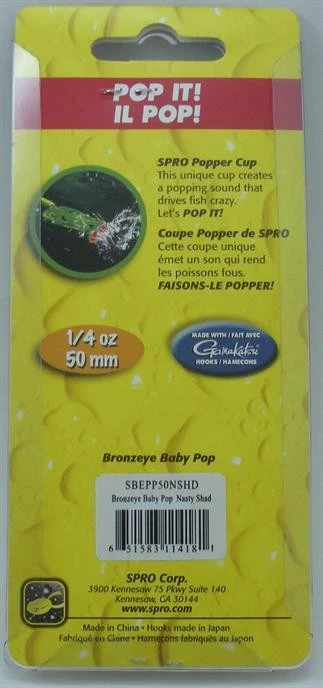 Spro SBEPP50NSHD Bronze Eye Popper Frog Size 50mm 1/4 oz Nasty Shad - Image 4 of 4