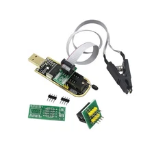 CH341A SOIC8 SOP8 Flash Chip EEPROM Programmer IC BIOS Test Clips 24 25 Seriesb2